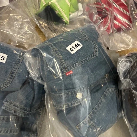 Levis Mens Long Sleeve Woven Denim Shirt Authentic Stonewash Blue XXL NEW - Picture 4 of 4